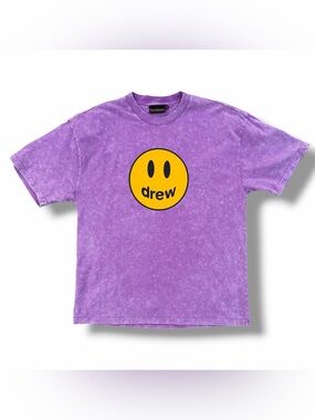 Drew House Mascot Logo Tee Shirt Washed Grape Size Medium Oversized